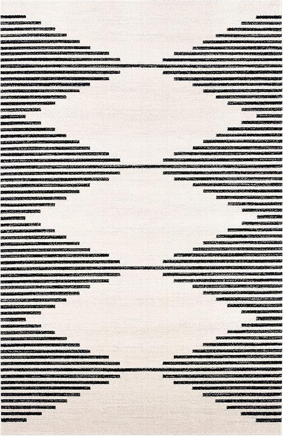Poly and Bark Mekko 6'x9' Area Rug, 6' x 9', Mist White | Amazon (US)