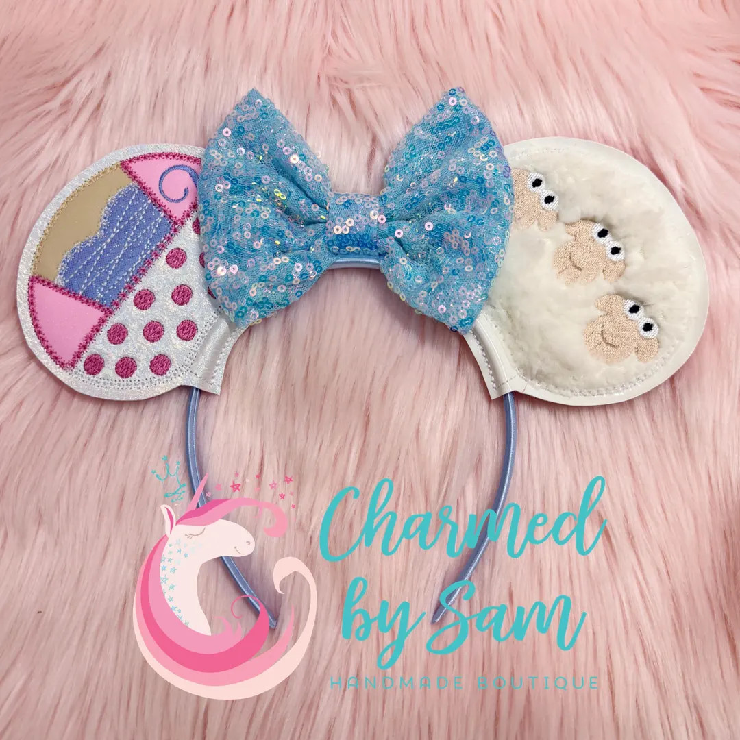 Bo Peep Sheep Toy Story Inspired Mouse Minnie Mickey Ears, Woody Ears, Jessie Ears Buzz Lightyear... | Etsy (US)