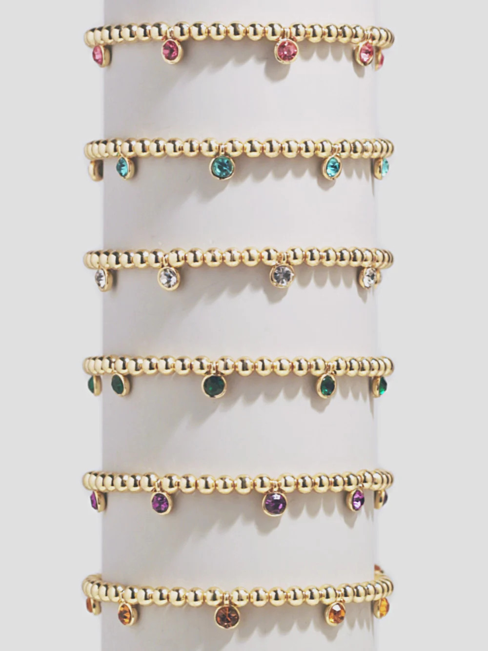 Birthstone Pisa Bracelet - Crystal | BaubleBar