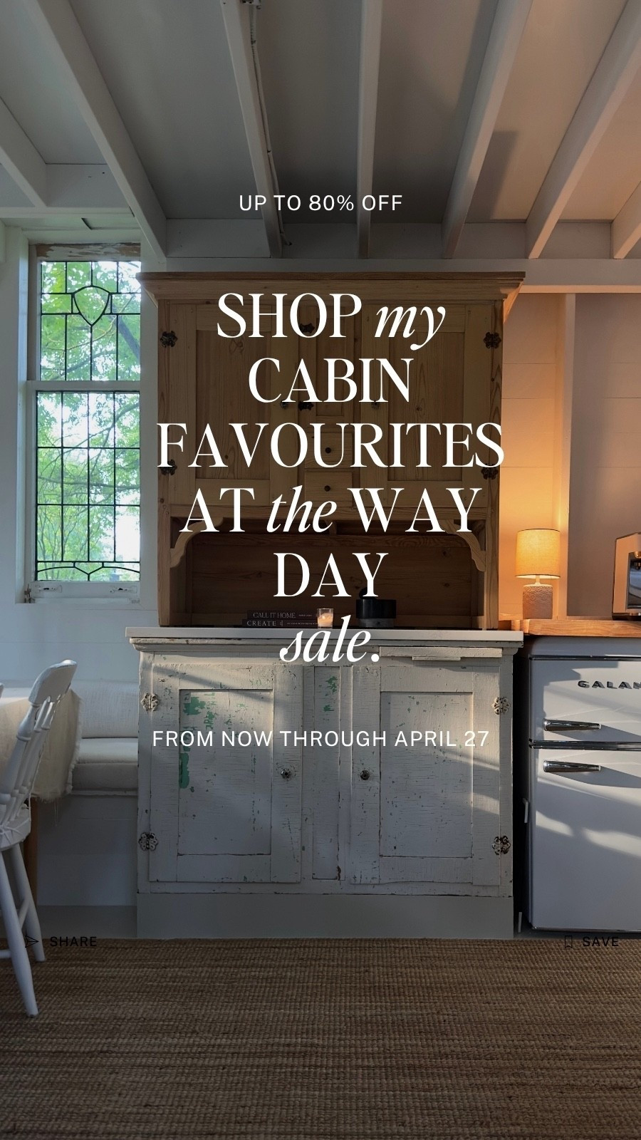 It’s happening ! Way Day is here ! Running now through April 27th, 2026 with up to 80% off. I’ve tagged all my favourite exact Wayfair Canada purchases that I’ve made over the years for our cabin. 

@wayfaircanada #WayfairCAHome #WayfairCAPartner