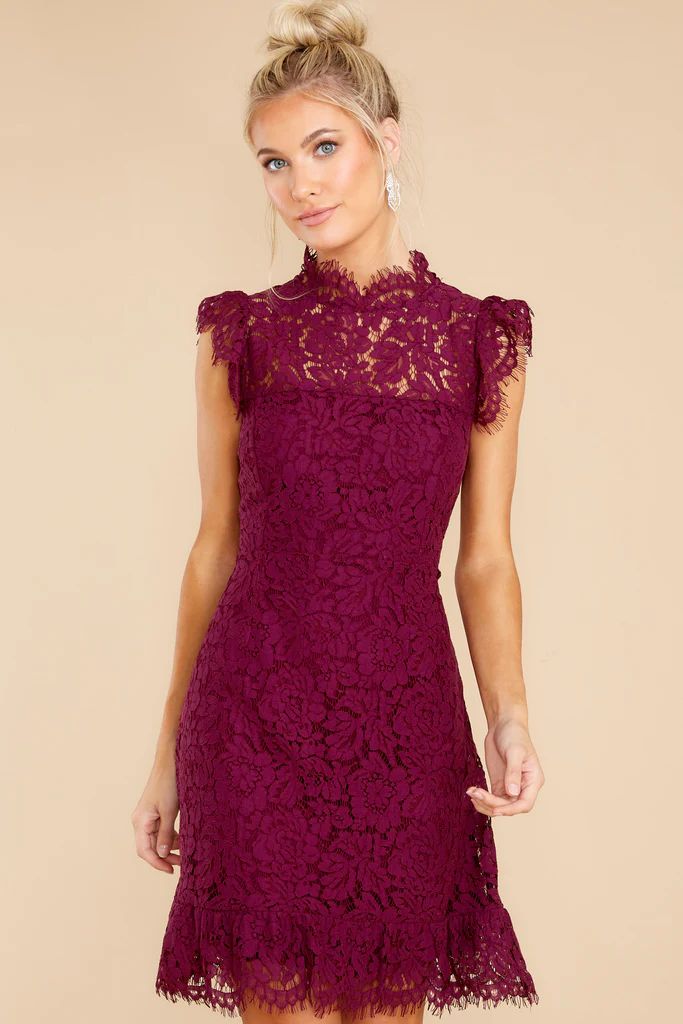 Love That I Gave You Plum Lace Dress | Red Dress 