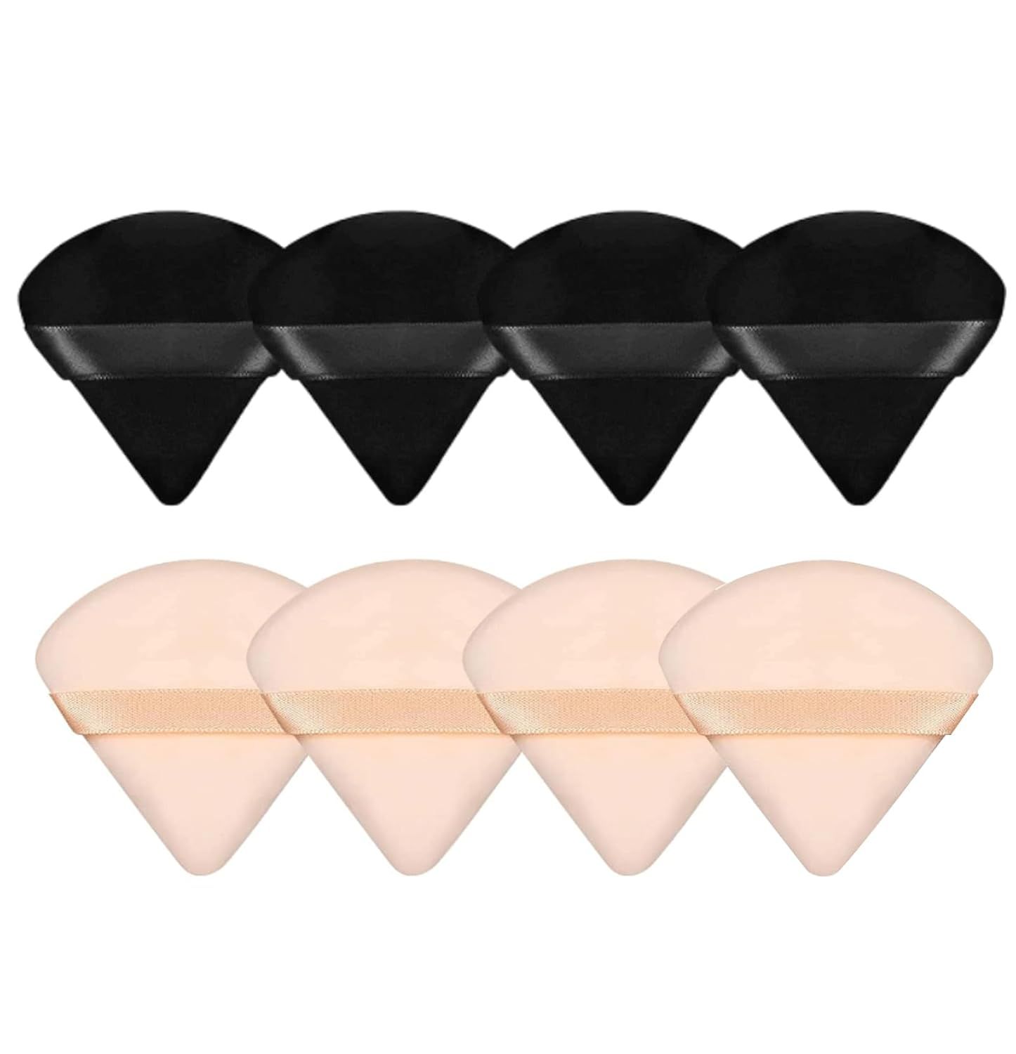 8 Pieces Triangle Powder Puff Face Soft Triangle Makeup Puff Velour Cosmetic Foundation Blender S... | Amazon (US)