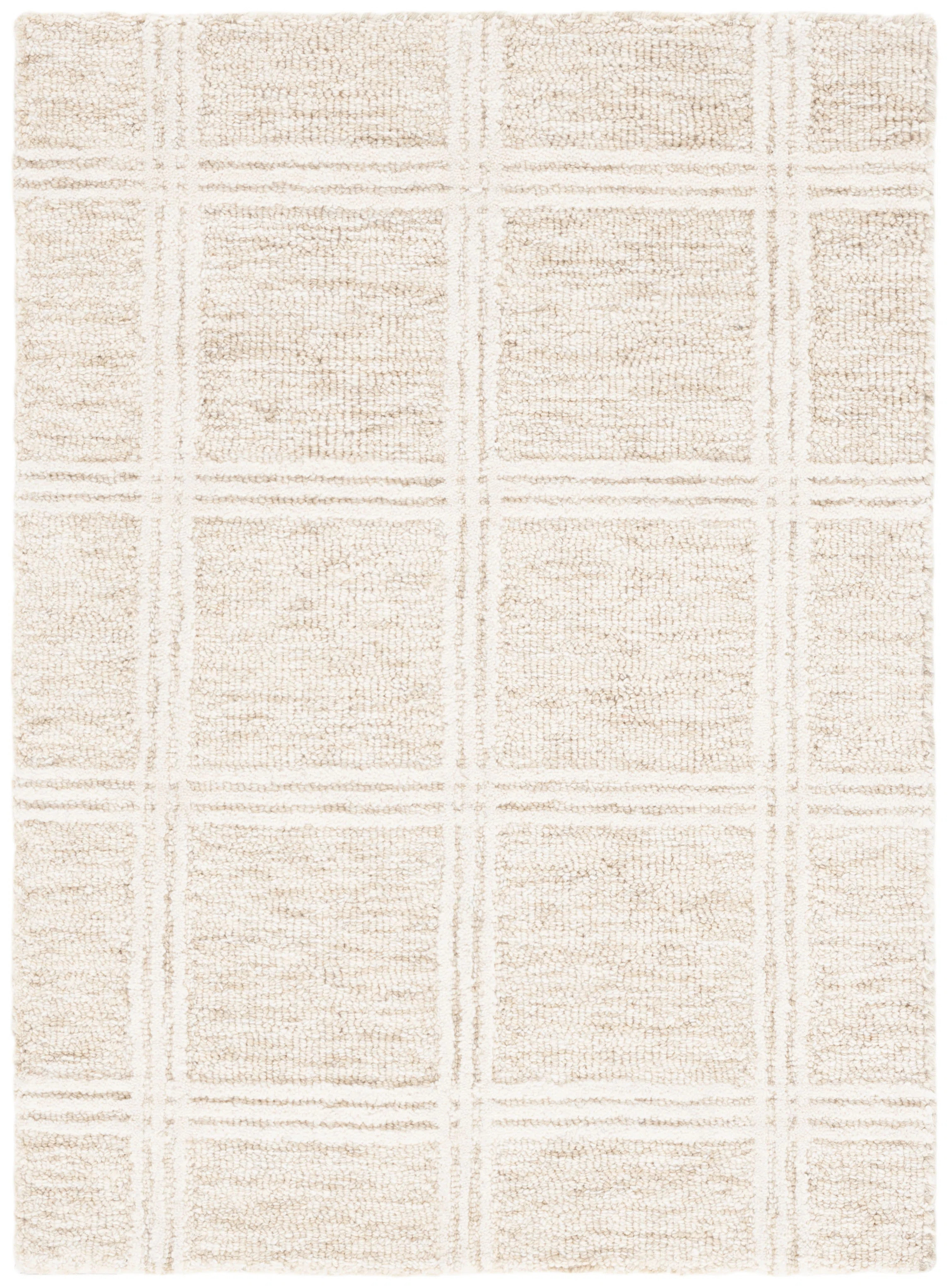 Safavieh Pine Hand Tufted Wool/Cotton Geometric Area Rug in Sage / Ivory | Perigold | Perigold
