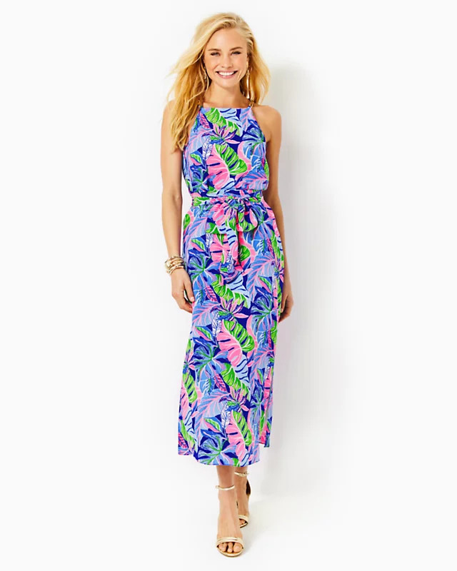 Joannah Silk Midi Dress | Lilly Pulitzer