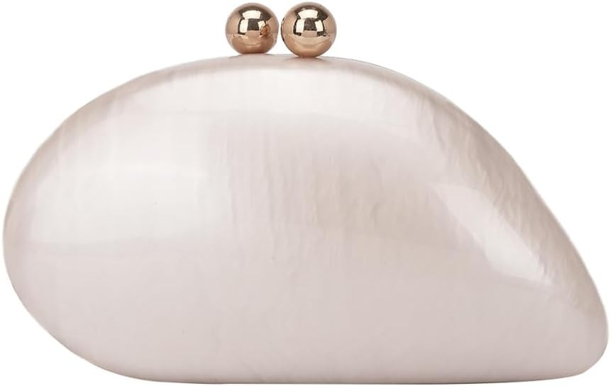 Acrylic Shell Shaped Bag Luxury Marble Clutch Evening Purses for Women Glitter Handbag for Weddin... | Amazon (US)