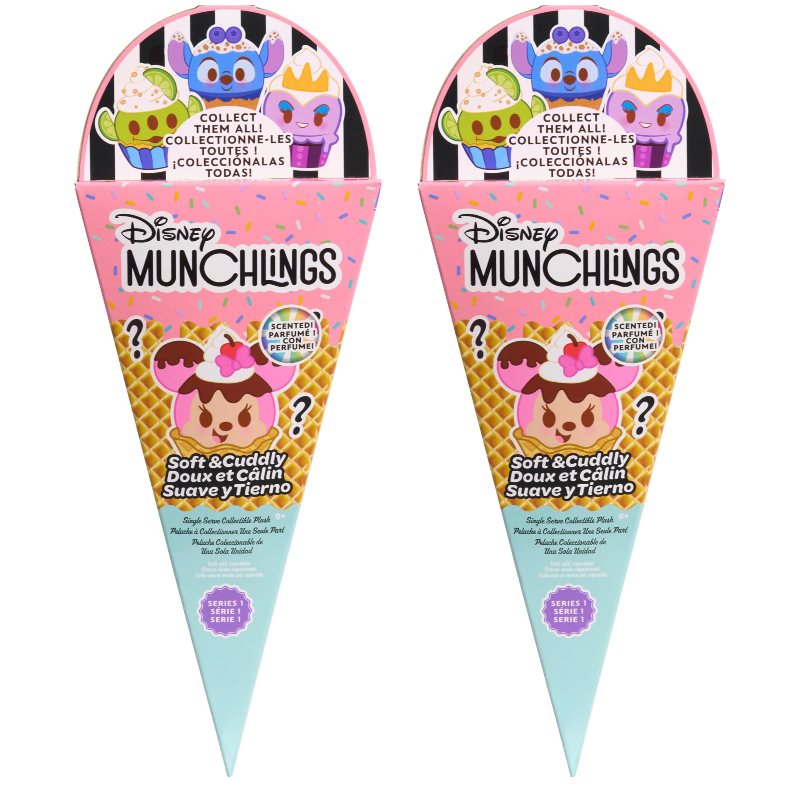 Disney Munchlings Single-Serve Scented Collectible Plush 2-Pack, 4.5-inch Stuffed Animal, Kids To... | Amazon (US)