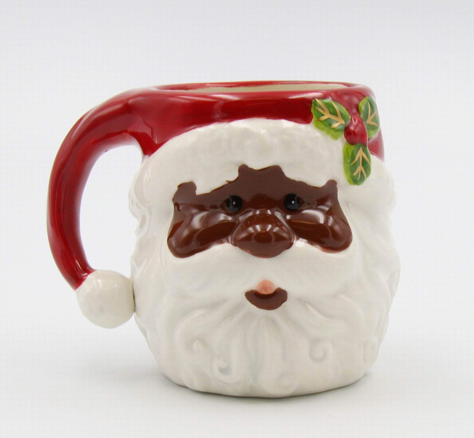 61724 Fine Ceramic Christmas Holidays African American Santa Set of 2 Mugs, 2 Count (Pack of 1), ... | Amazon (US)