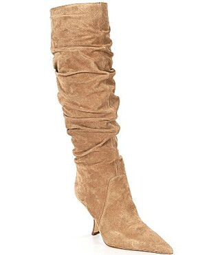 Michael Kors Luna Suede Slouch Tall Boots - 11 | Dillard's