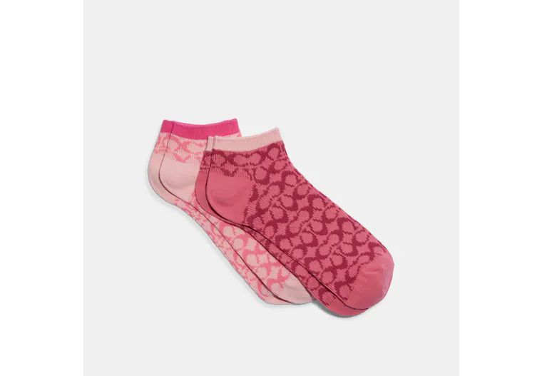 Signature Ankle Length Socks | Coach Outlet CA