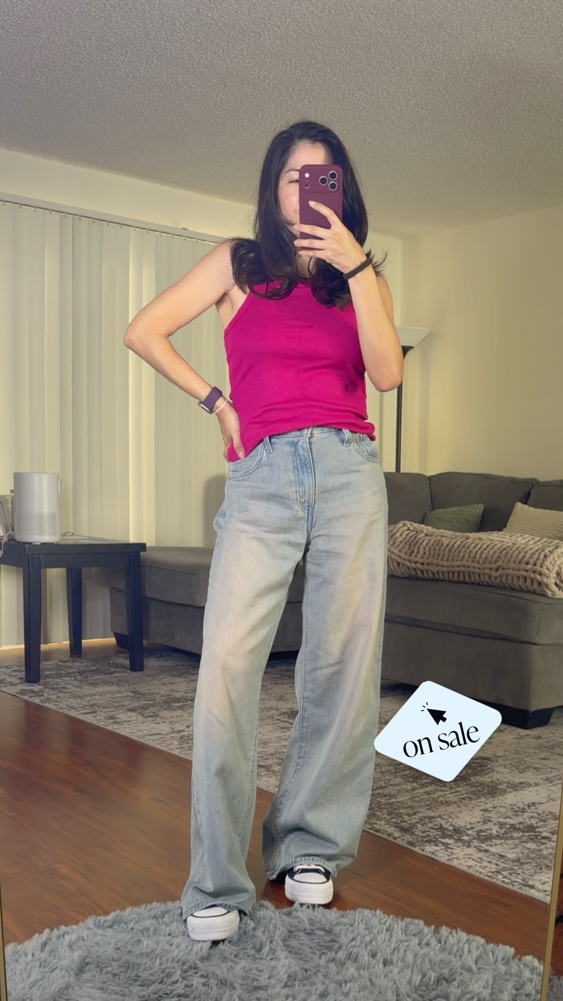 My favorite cinch baggy jeans are on sale. 
These are my fave jeans. So comfy and surprisingly softer than I expected. 
@levi 
#widelegjeans 

#LTKdayinmylife #LTKOver40 #LTKootd