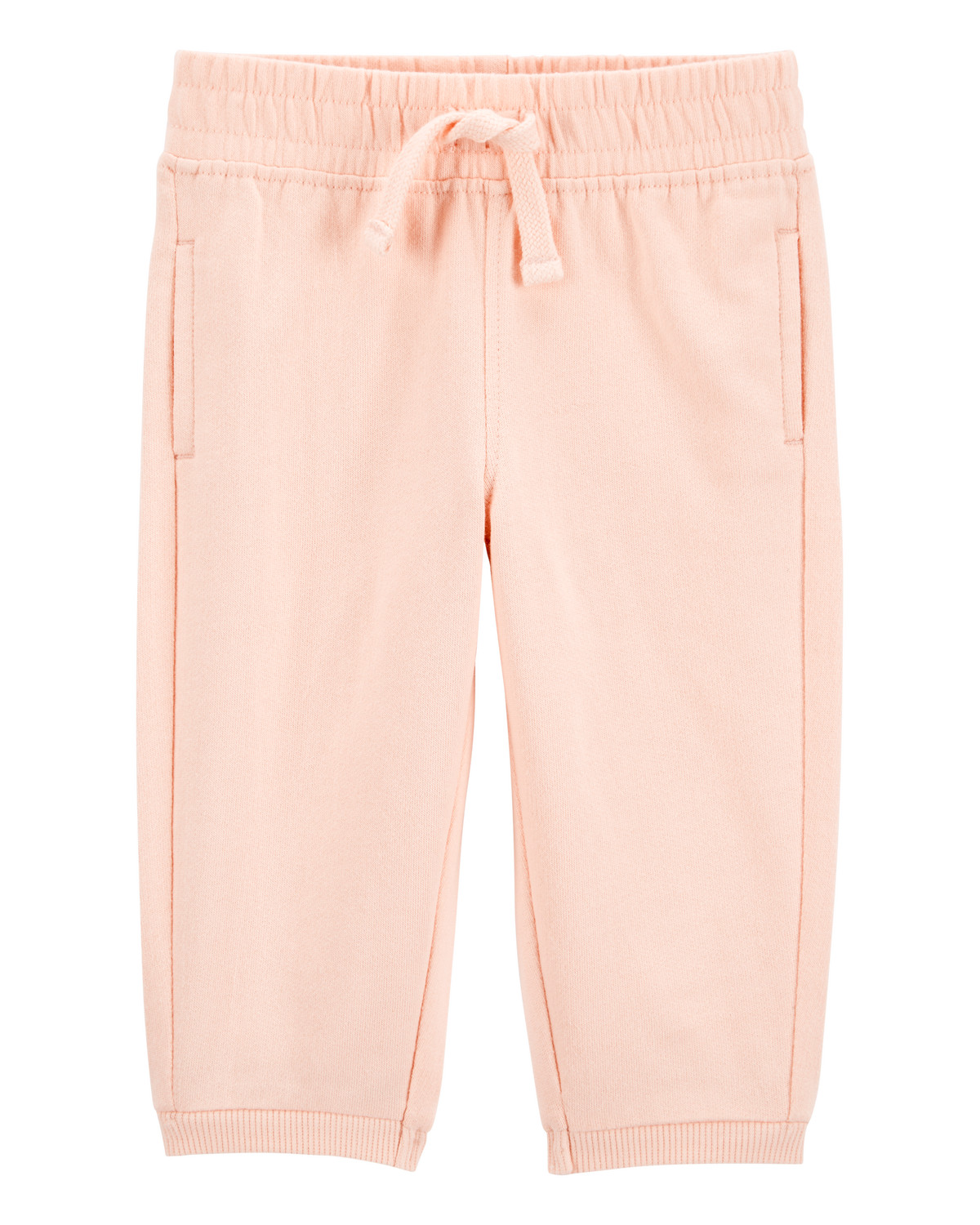 Baby Pull-On French Terry Joggers - Pink | Carter's Inc