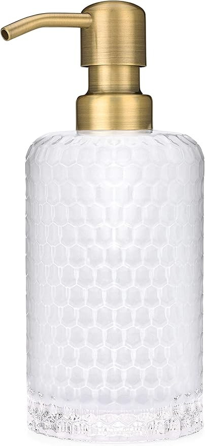 Rail19 Frosted Milk + Honey Glass Soap Dispenser | Vintage-Inspired Modern Refillable Soap & Loti... | Amazon (US)