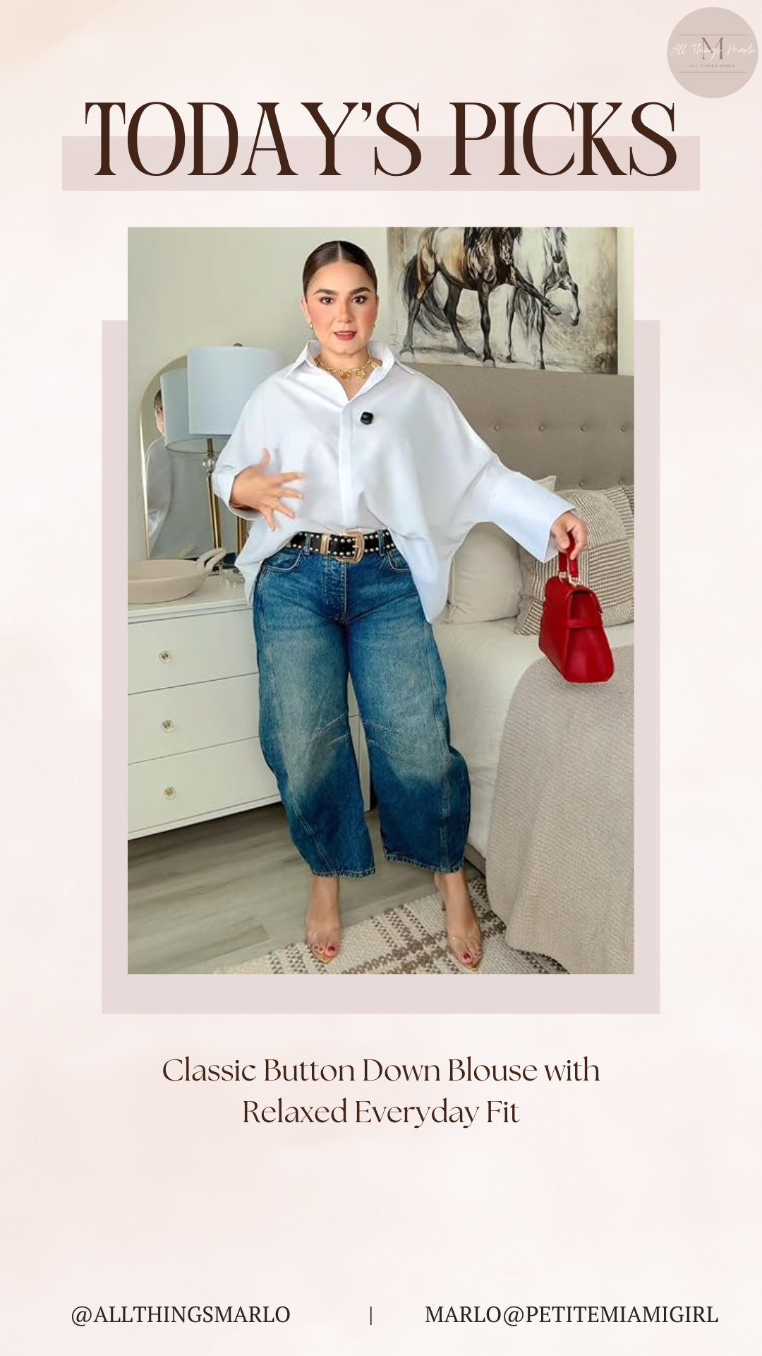 Classic Button Down Blouse with Relaxed Everyday Fit 

 #LTKSeasonal #LTKWorkwear #LTKTravel