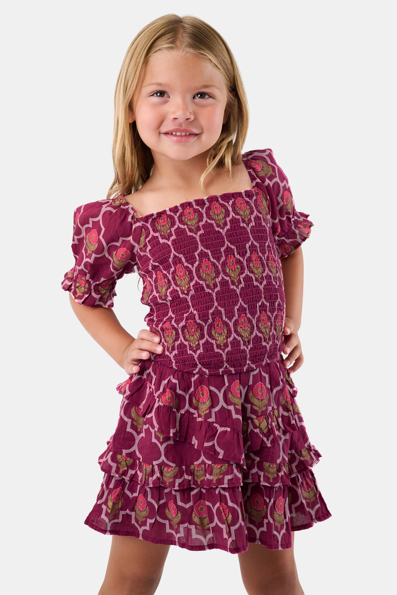 Kids Marquis Floral Elsie Top | Roller Rabbit