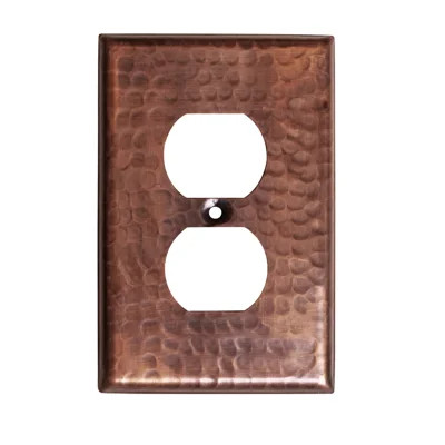 Hand Hammered 1 - Gang Duplex Outlet Standard Wall Plate | Wayfair North America