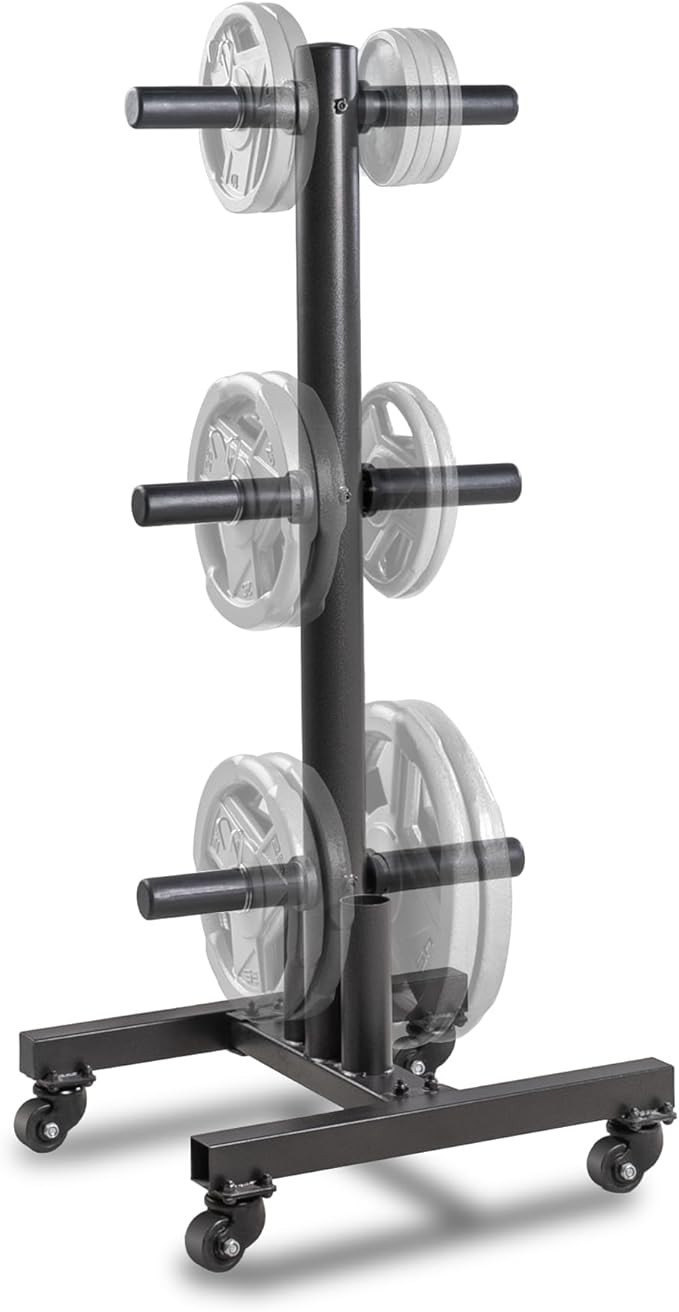 Marcy Olympic Weight Plate Tree for 2-Inch Plates Weight Storage Rack | Amazon (US)