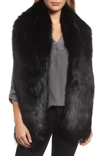 Women's Halogen Faux Fox Fur Stole | Nordstrom