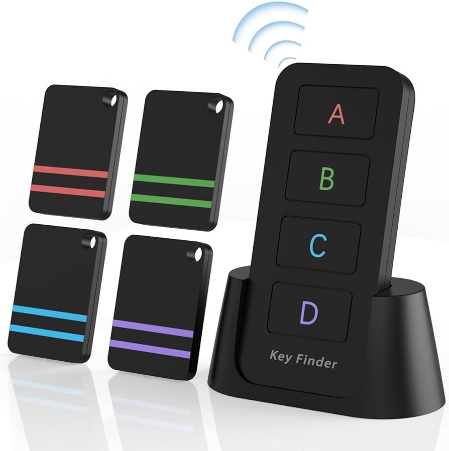 Amazon.com: Remote Control Finder, Pack of 4 Find My Keys Device | Stick on Remote Finder Beeper,... | Amazon (US)