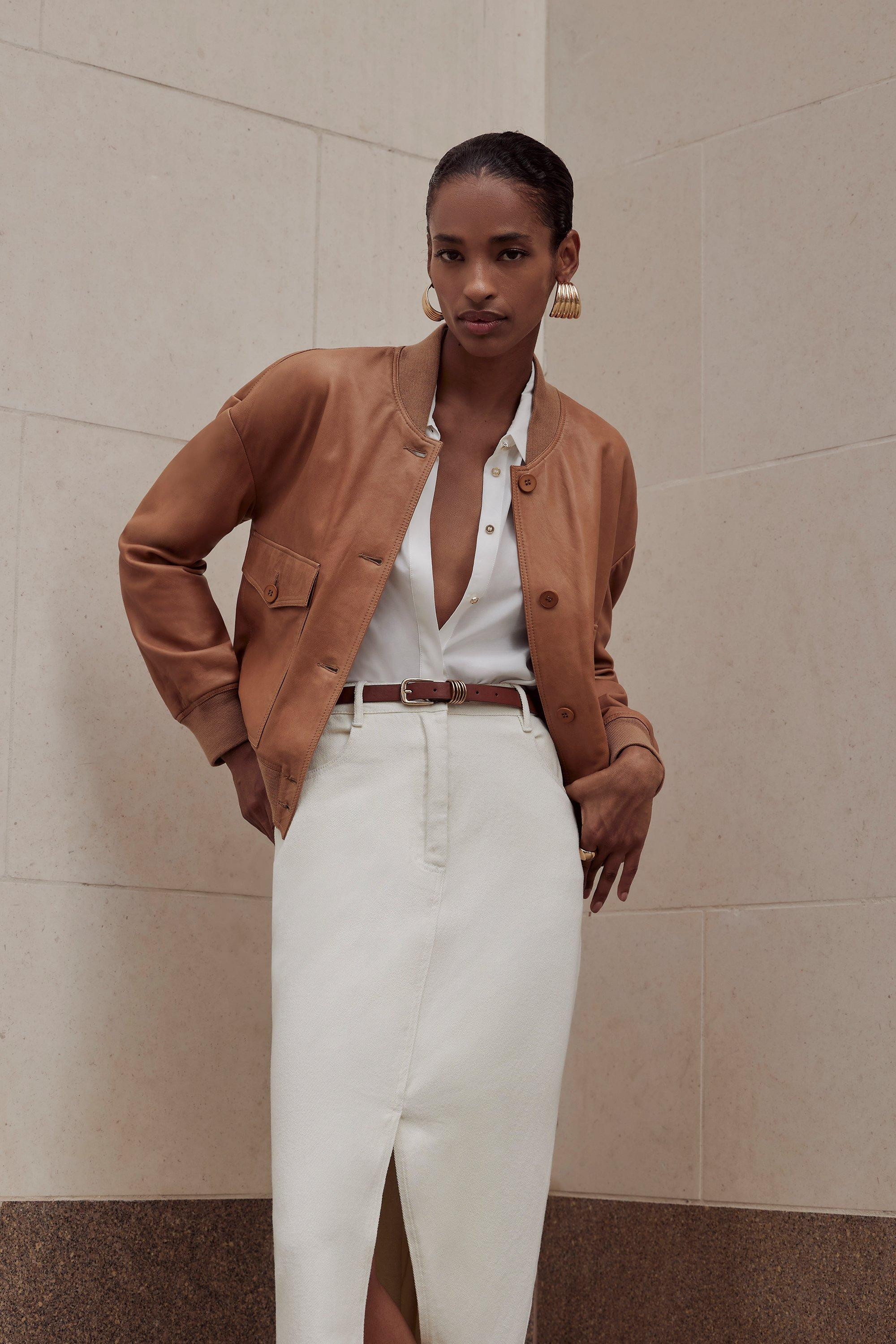 Denim Maxi Skirt | Karen Millen UK + IE + DE + NL