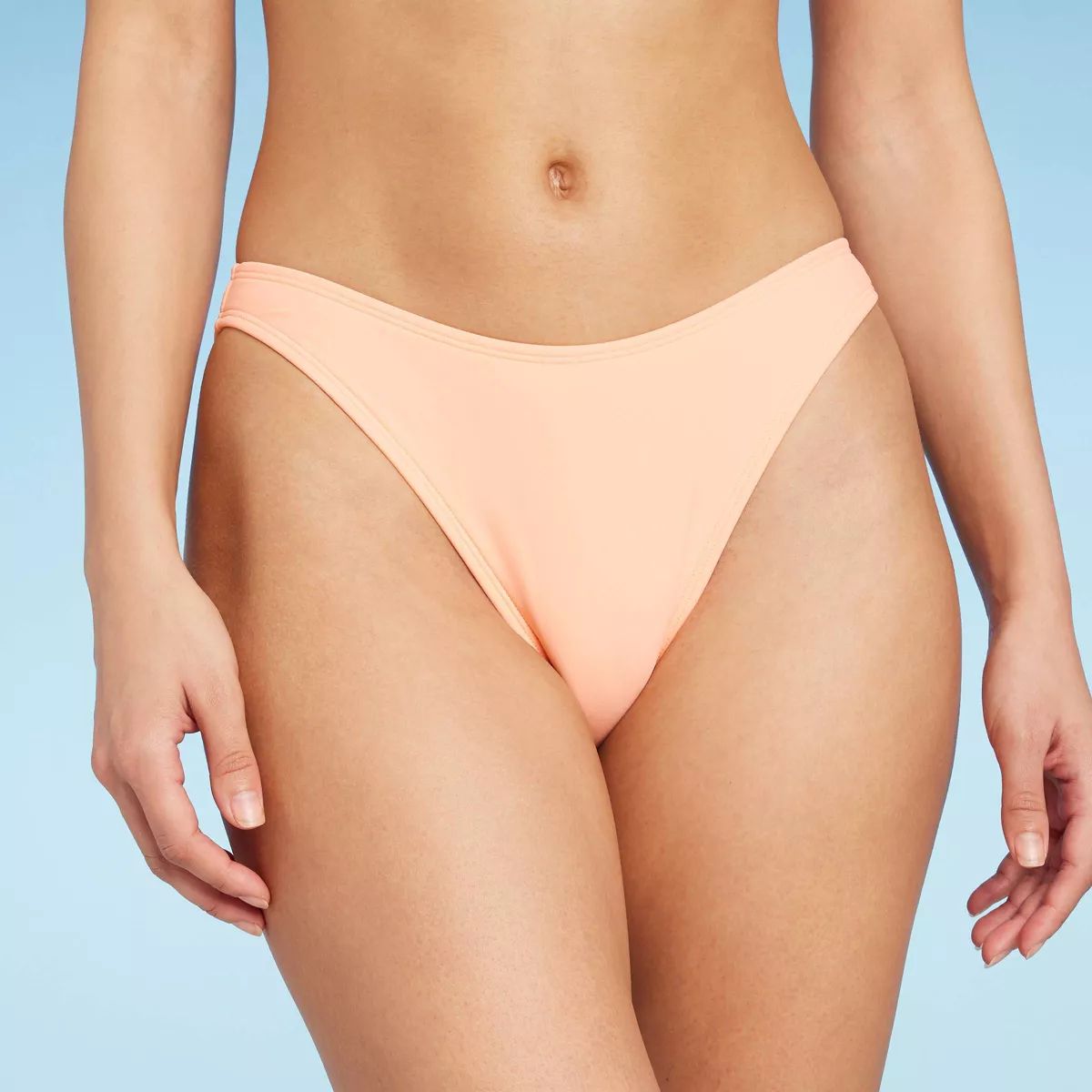 Women's Scoop Front Cheeky Extra High Leg Bikini Bottom - Wild Fable™ | Target