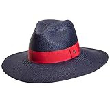 RACEU ATELIER Eva Wide Brim Panamá Navy Blue - Wide Brim Panamá - Panama Hats - Handmade - Montecris | Amazon (US)