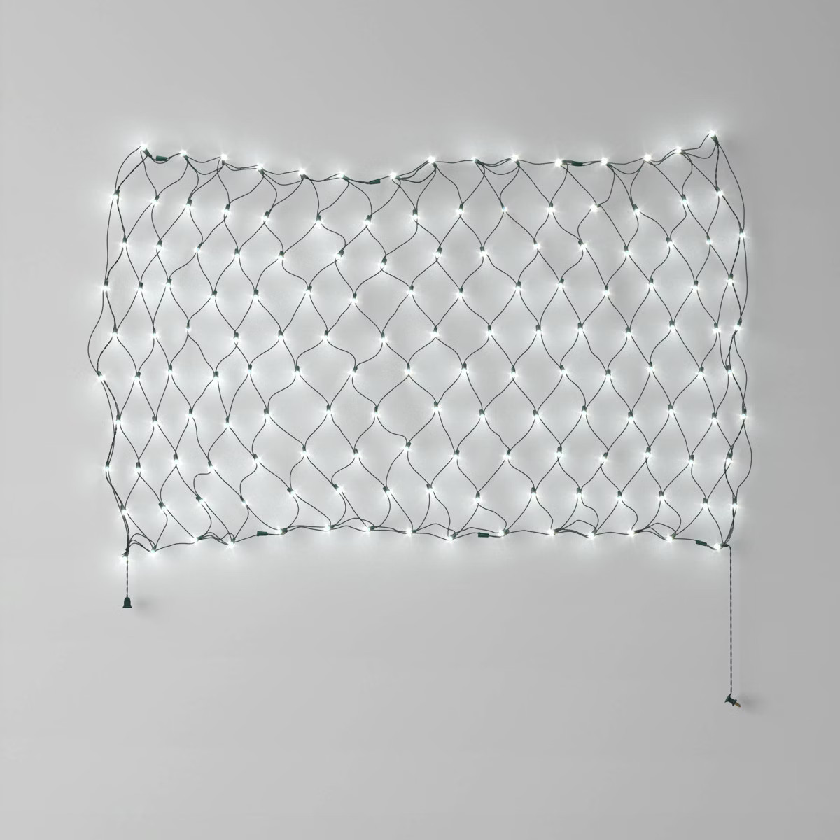 4'x6' Concave LED Christmas Net String Lights Warm White with Green Wire - Wondershop™ | Target