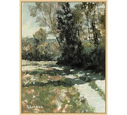 Path In Provence Framed Canvas | Pottery Barn (US)