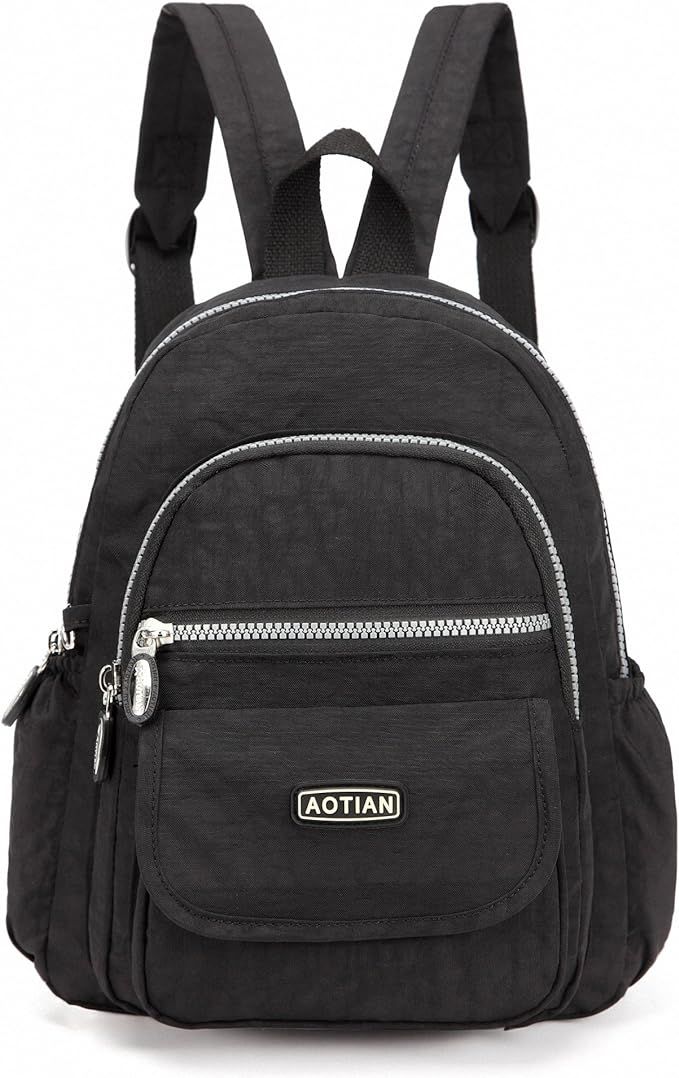 AOTIAN Mini Nylon Women Backpacks Casual Lightweight Small Daypack for Girls | Amazon (US)