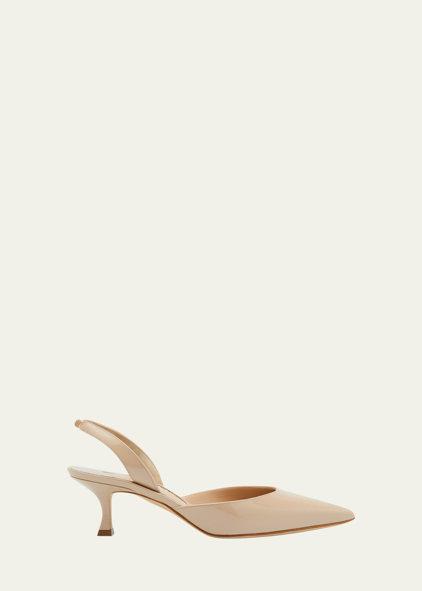 Manolo Blahnik Carolyne Kitten-Heel Halter Pumps | Bergdorf Goodman