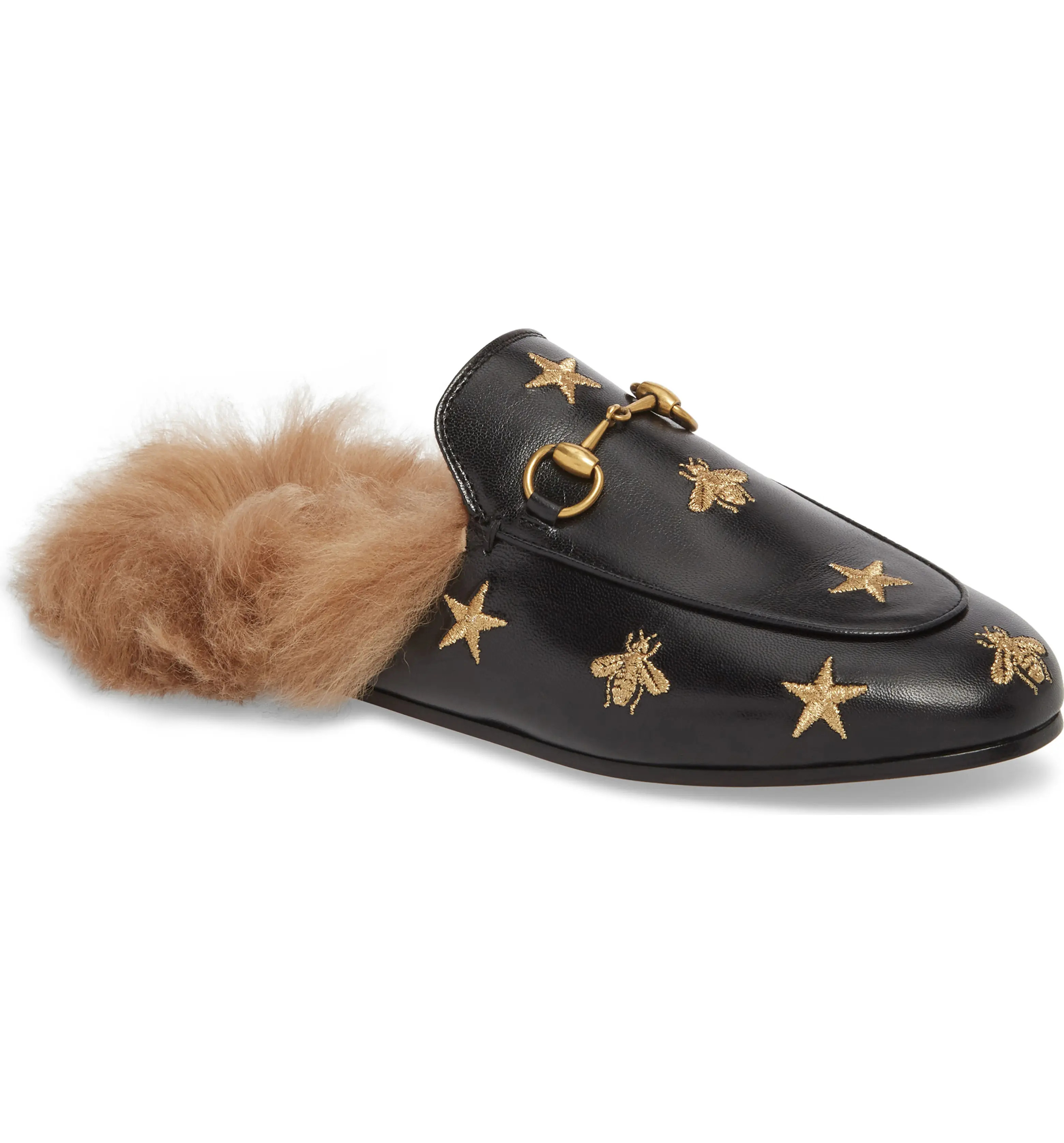 Princetown Genuine Shearling Bee Loafer Mule | Nordstrom