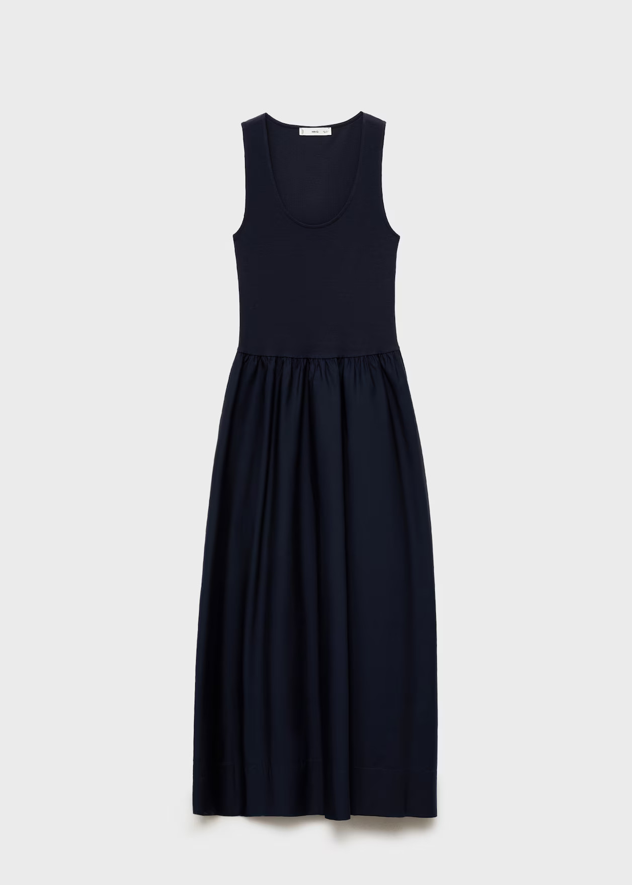 Robe évasée tissu combiné - Femme | MANGO France métropolitaine | Mango EU