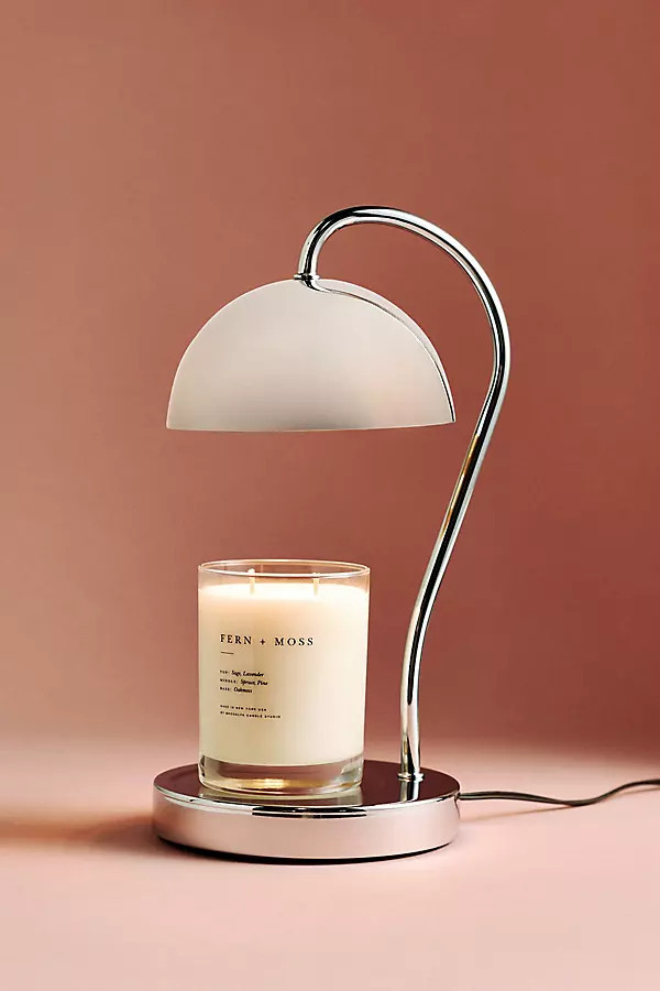 Chrome Candle Warmer Lamp | Anthropologie (US)