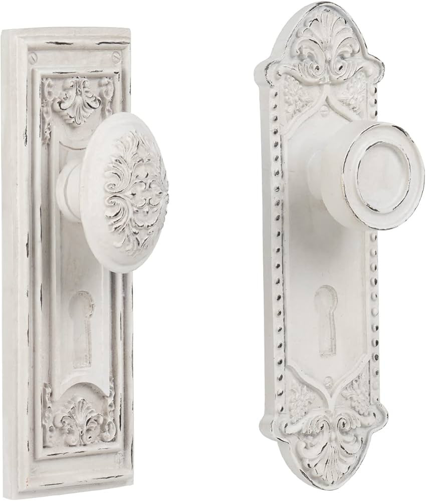 LC LCdecohome Wall Hooks Decorative Wall Decor - Resin Vintage Door Knobs Wall Sculptures Set of ... | Amazon (US)