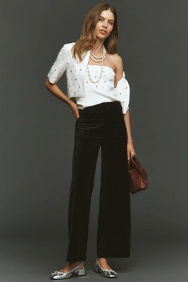 The Colette Full-Length Velvet Pants by Maeve | Anthropologie (US)