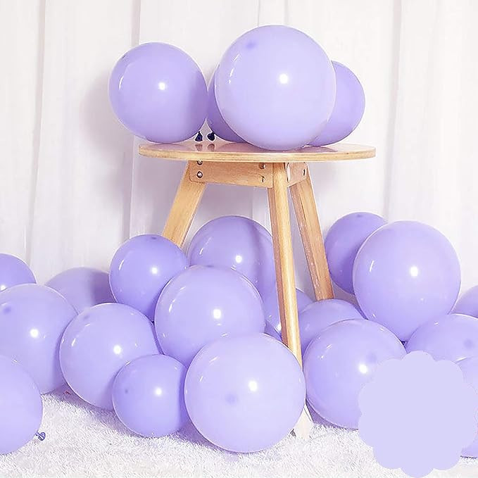 Pastel Purple Balloons 12 inch 50pcs Latex Party Balloons Baby Shower Helium Balloons Purple Birt... | Amazon (US)