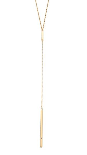 Double Diamond Lariat Necklace | Shopbop