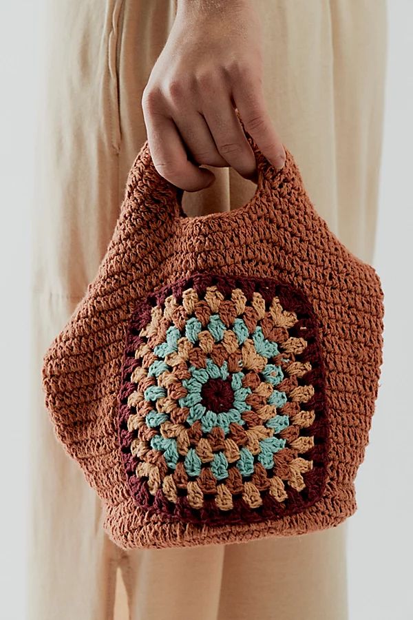 Cali Crochet Clutch by Free People, Rainbow Quilt, One Size | Free People (Global - UK&FR Excluded)