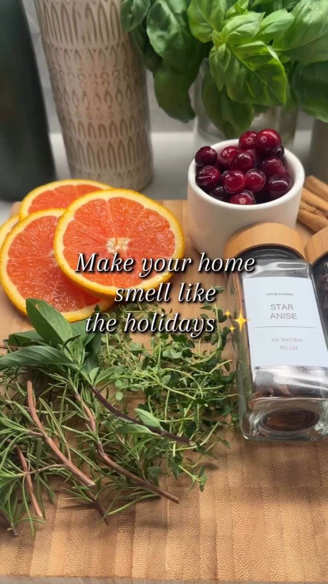 This fall simmer pot might be my favorite one yet 🍂✨ It smells amazing simmering on the stove — perfect for Thanksgiving Day if you’re hosting! 

I used what I had on hand: rosemary, thyme, and Thai basil from my kitchen garden, plus fresh orange slices, cranberries, star anise, cloves, and cinnamon sticks.

It’s such a simple way to make your home smell festive and welcoming while you cook or get ready for guests 🕯️🍊

And it’s gorgeous! It’s sure to get you a few compliments- this glass simmer pot is well worth the purchase.

Would you try this one for the holidays?

#SimmerPot #FallHome #ThanksgivingVibes #HolidayHome #HomeFragrance #Homemaking #LTKHome