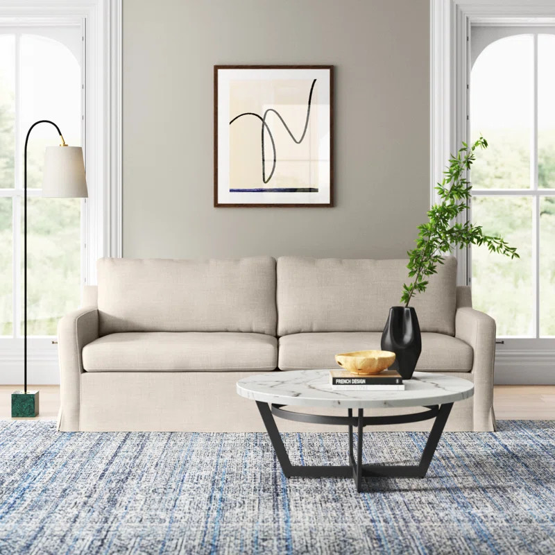 Neruda 85.86'' Slipcovered Sofa | Wayfair North America