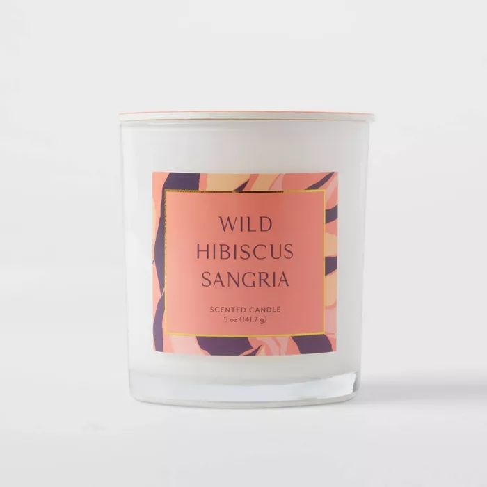 5oz Glass Jar Wild Hibiscus Sangria Candle - Opalhouse™ | Target