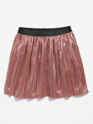 Pleated Metallic-Shimmer Skirt for Toddler Girls | Old Navy (US)
