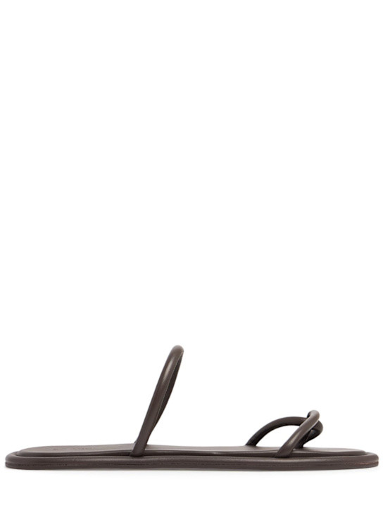 5mm Loop leather slides | Luisaviaroma