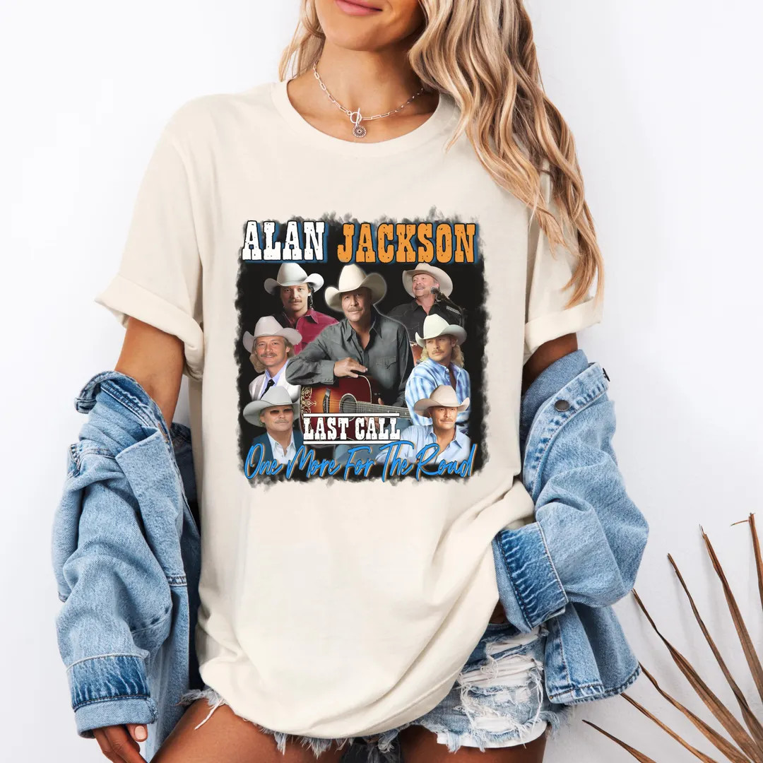Super 90s Country Star Alan Jackson Fan T-shirt, Alan Jackson Concert Tee,alan Jackson T-shirt , ... | Etsy (US)