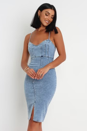 Mallory Dress - Light Blue Wash | Petal & Pup (AU)