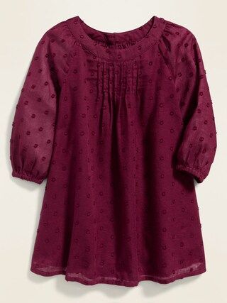 Clip-Dot Crepe Swing Dress for Baby | Old Navy (US)