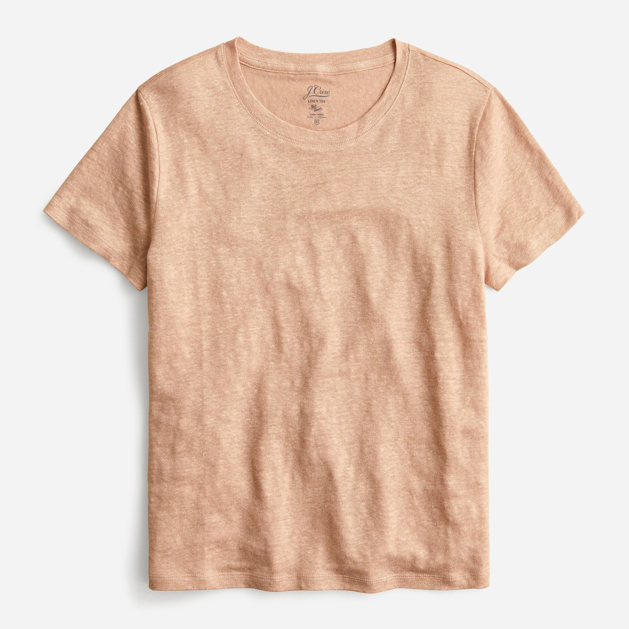 J.Crew: Relaxed Linen Crewneck T-shirt For Women | J. Crew US