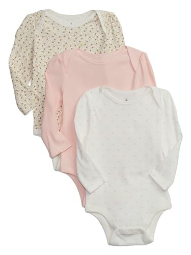 GAP Unisex Baby 3 Pack Body Suit Pink Cameo 3-6M | Amazon (US)