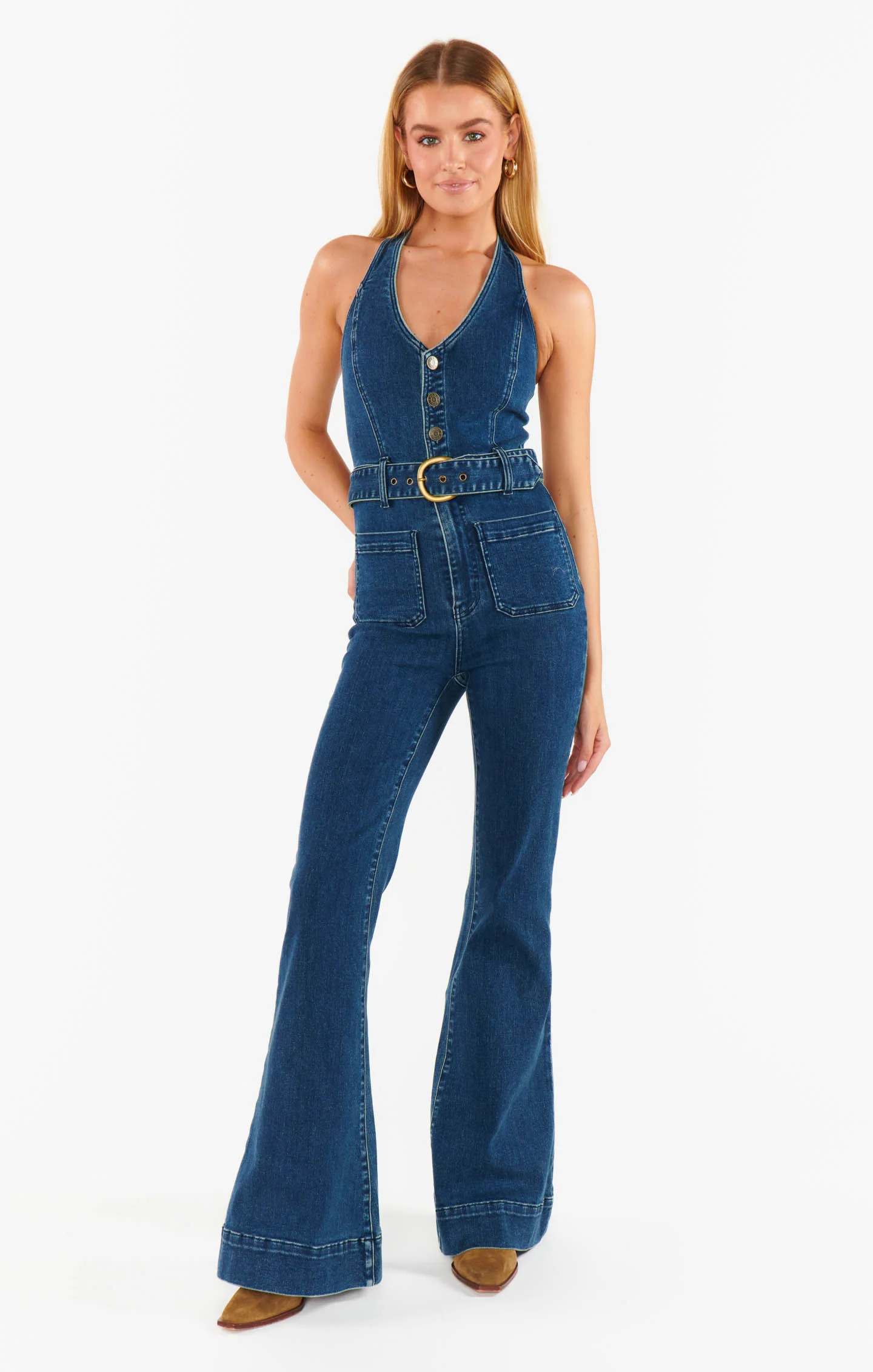 Fort Worth Jumpsuit ~ Ridge Blue | Show Me Your Mumu