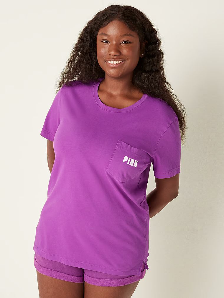 Campus Short Sleeve Tee - PINK | Victoria's Secret (US / CA )