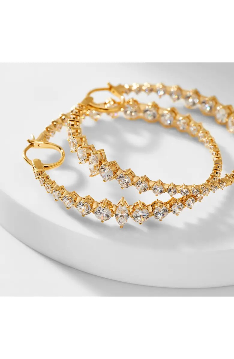 Nadri Leah Statement Hoop Earrings | Nordstrom | Nordstrom